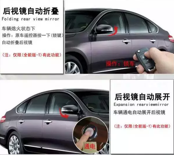 汽車后視鏡自動折疊器